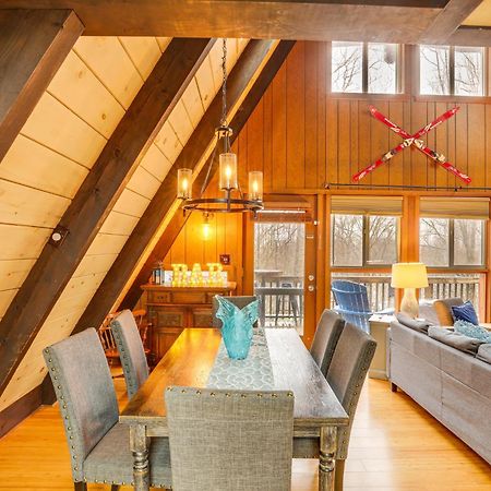 A-Frame Cabin With Hot Tub 1 Mi To Beech Mountain! 외부 사진