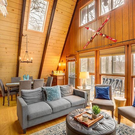 A-Frame Cabin With Hot Tub 1 Mi To Beech Mountain! 외부 사진