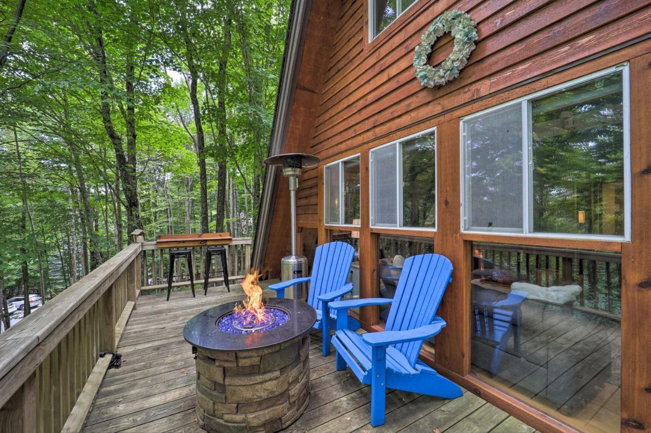 A-Frame Cabin With Hot Tub 1 Mi To Beech Mountain! 외부 사진