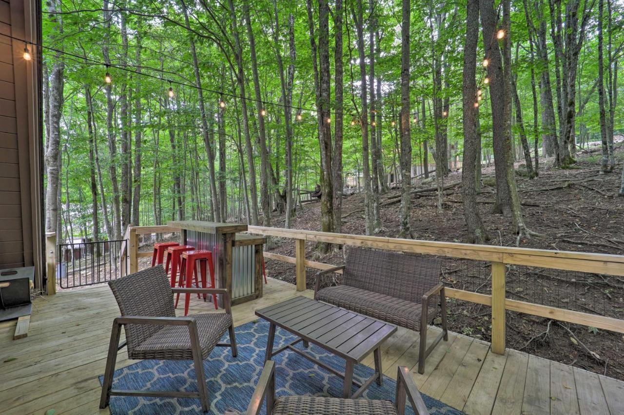 A-Frame Cabin With Hot Tub 1 Mi To Beech Mountain! 외부 사진