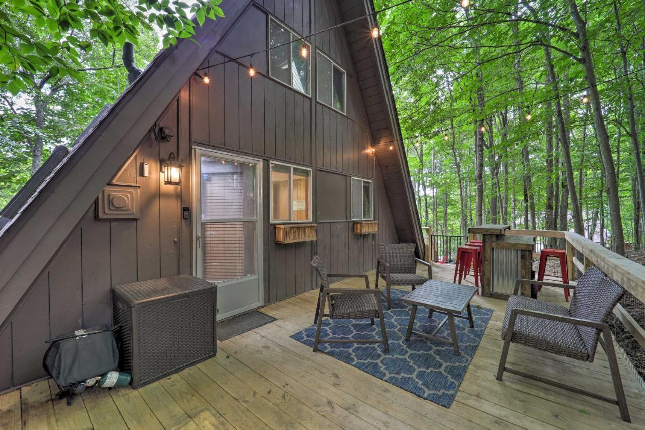 A-Frame Cabin With Hot Tub 1 Mi To Beech Mountain! 외부 사진