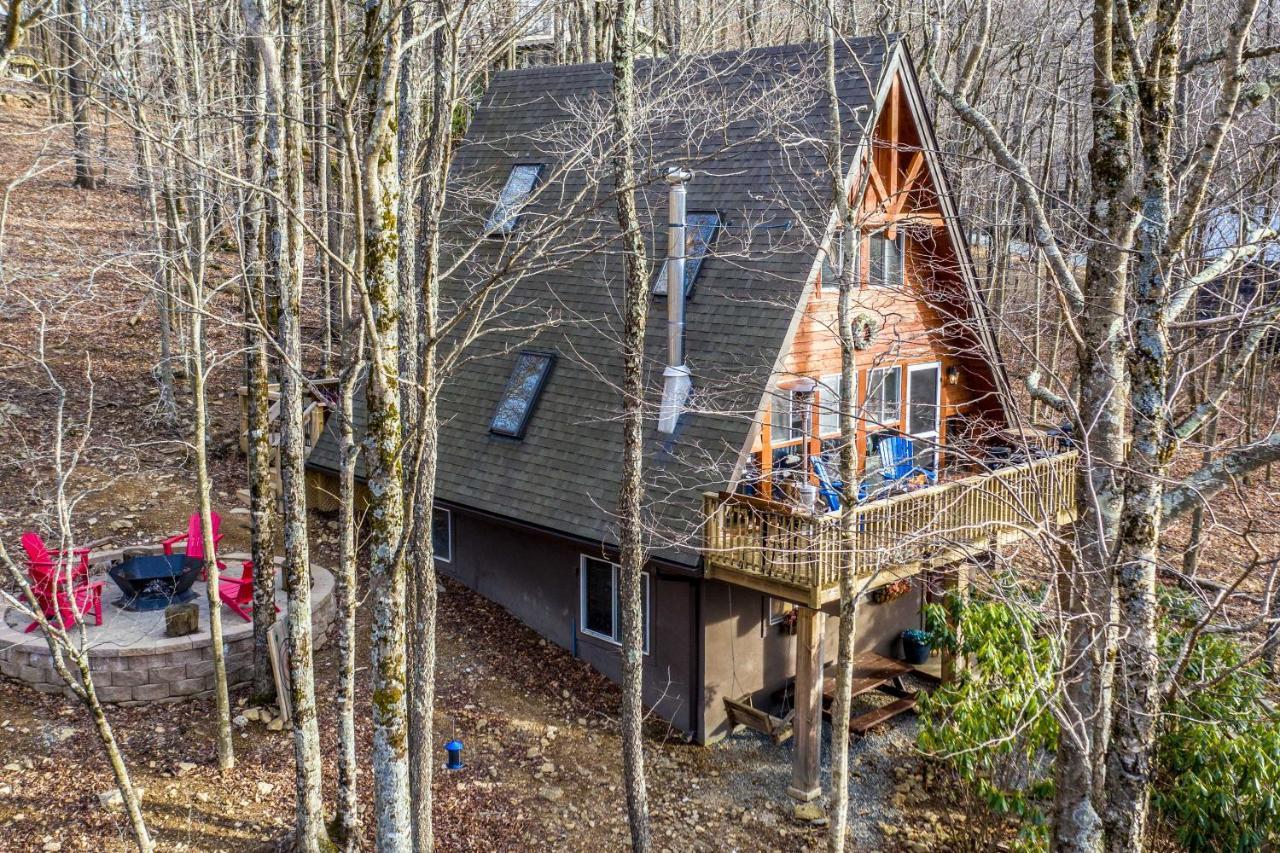 A-Frame Cabin With Hot Tub 1 Mi To Beech Mountain! 외부 사진